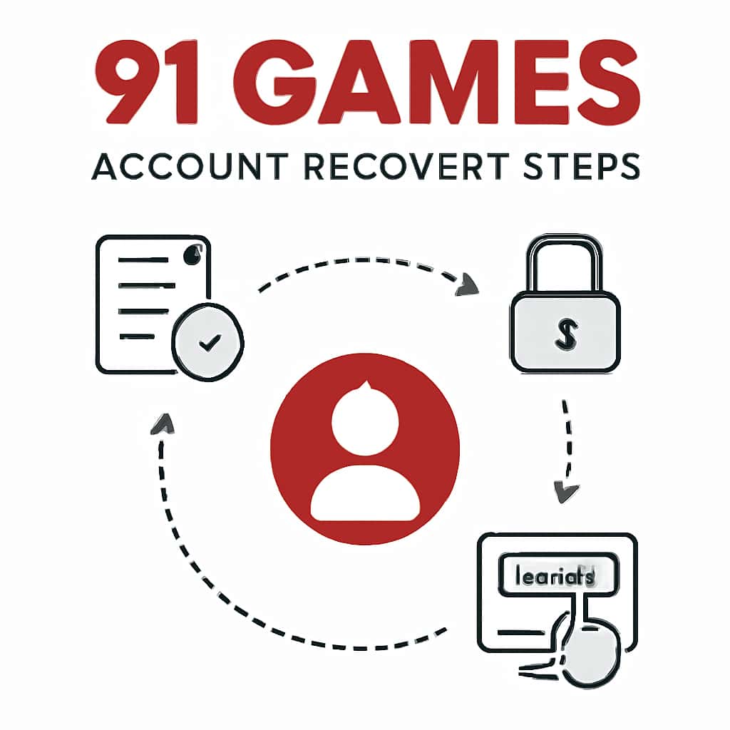 An educational diagram about 91 Games account recovery.