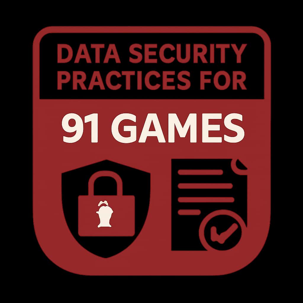 Icon representing data security practices for 91 Games.
