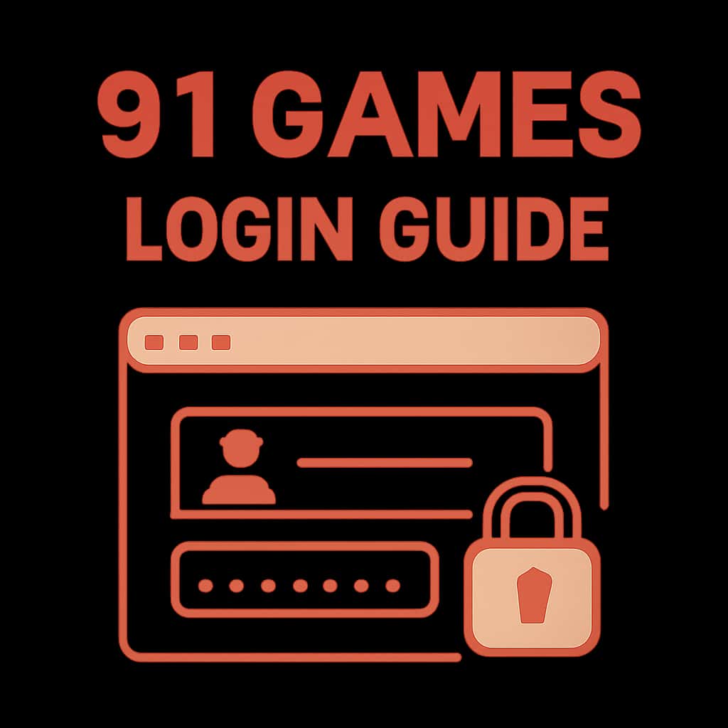 Illustration explaining login security measures for 91 Games.