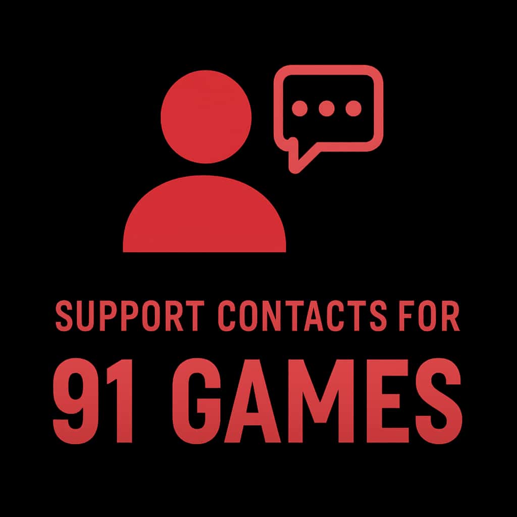 Icon representing support contacts for 91 Games.