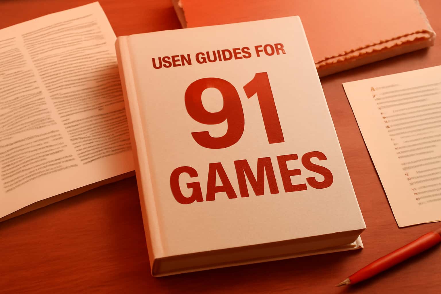 User Guides for 91 Games in a futuristic design.