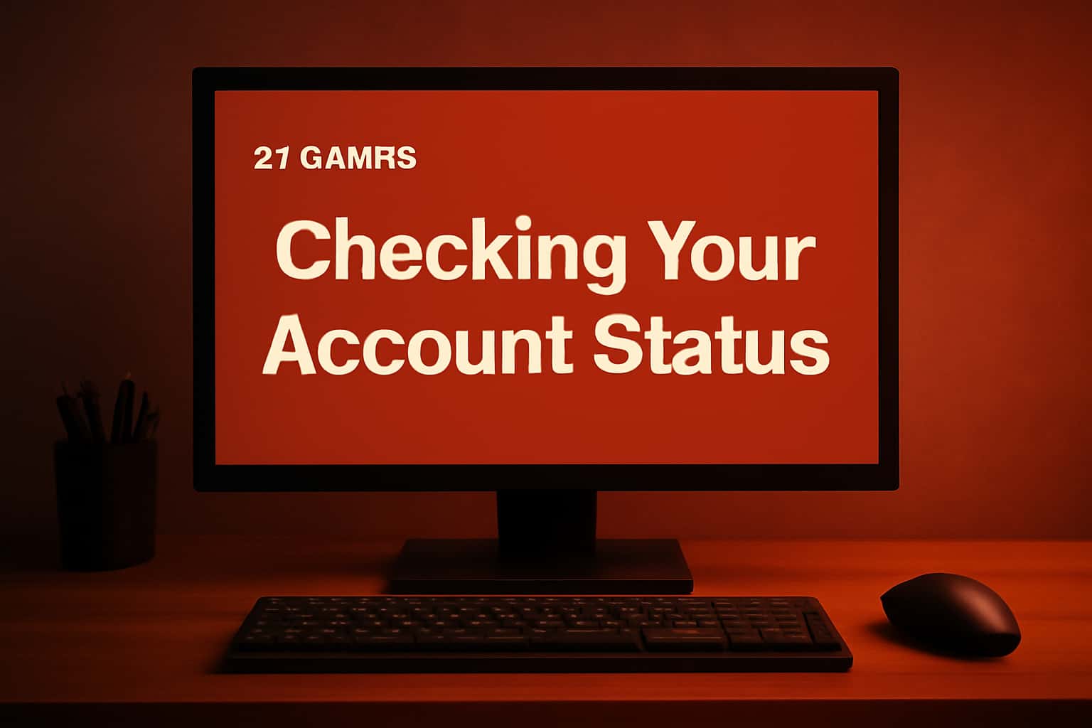 Informative scene illustrating account checking process for 91 Games.