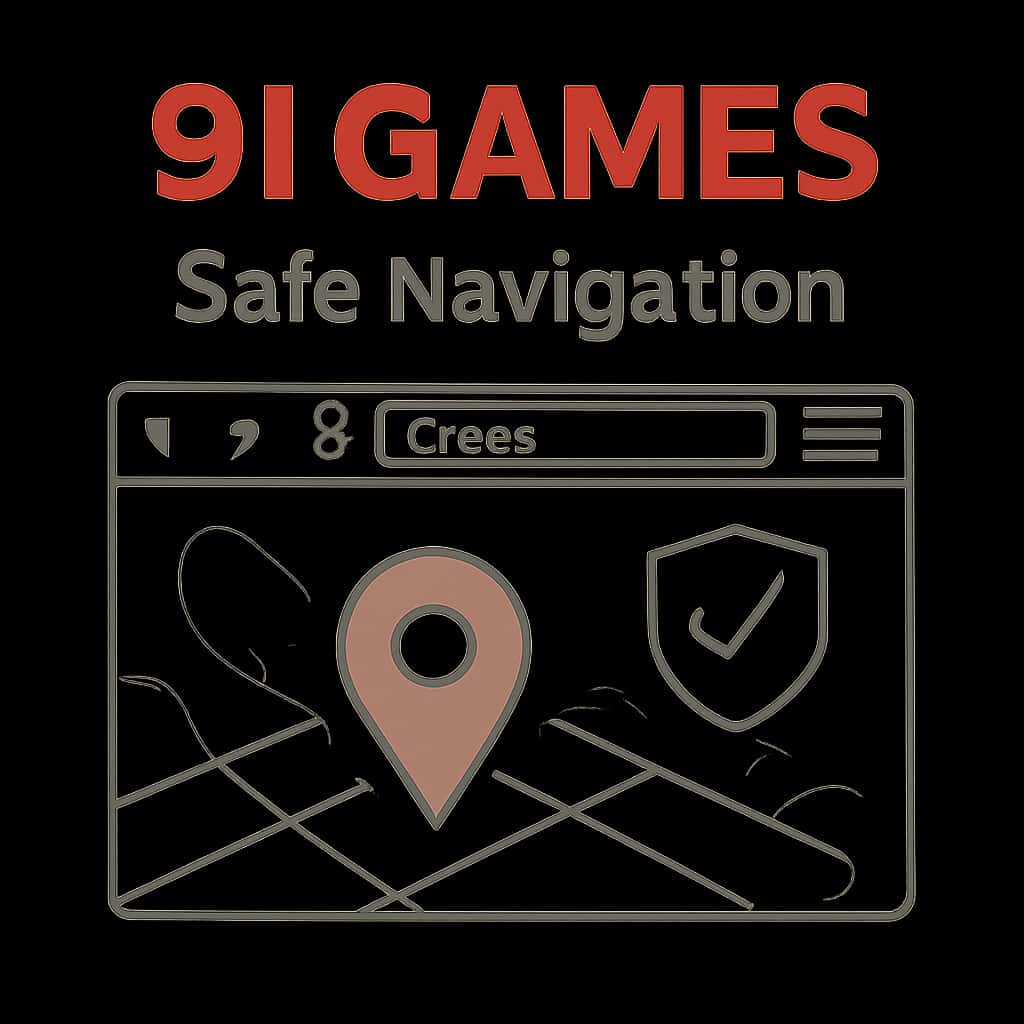 Illustration explaining safety protocols for 91 Games.
