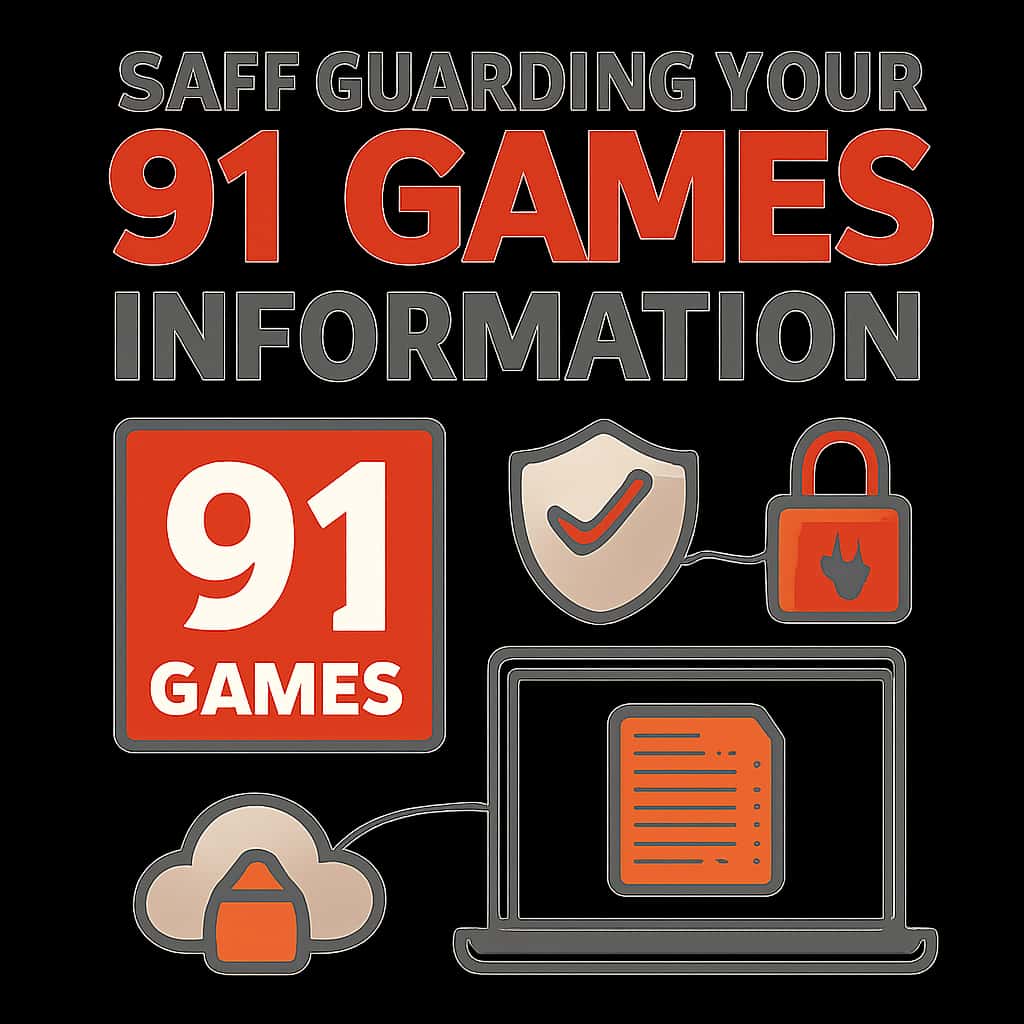 Diagram outlining steps for safeguarding information on 91 Games.