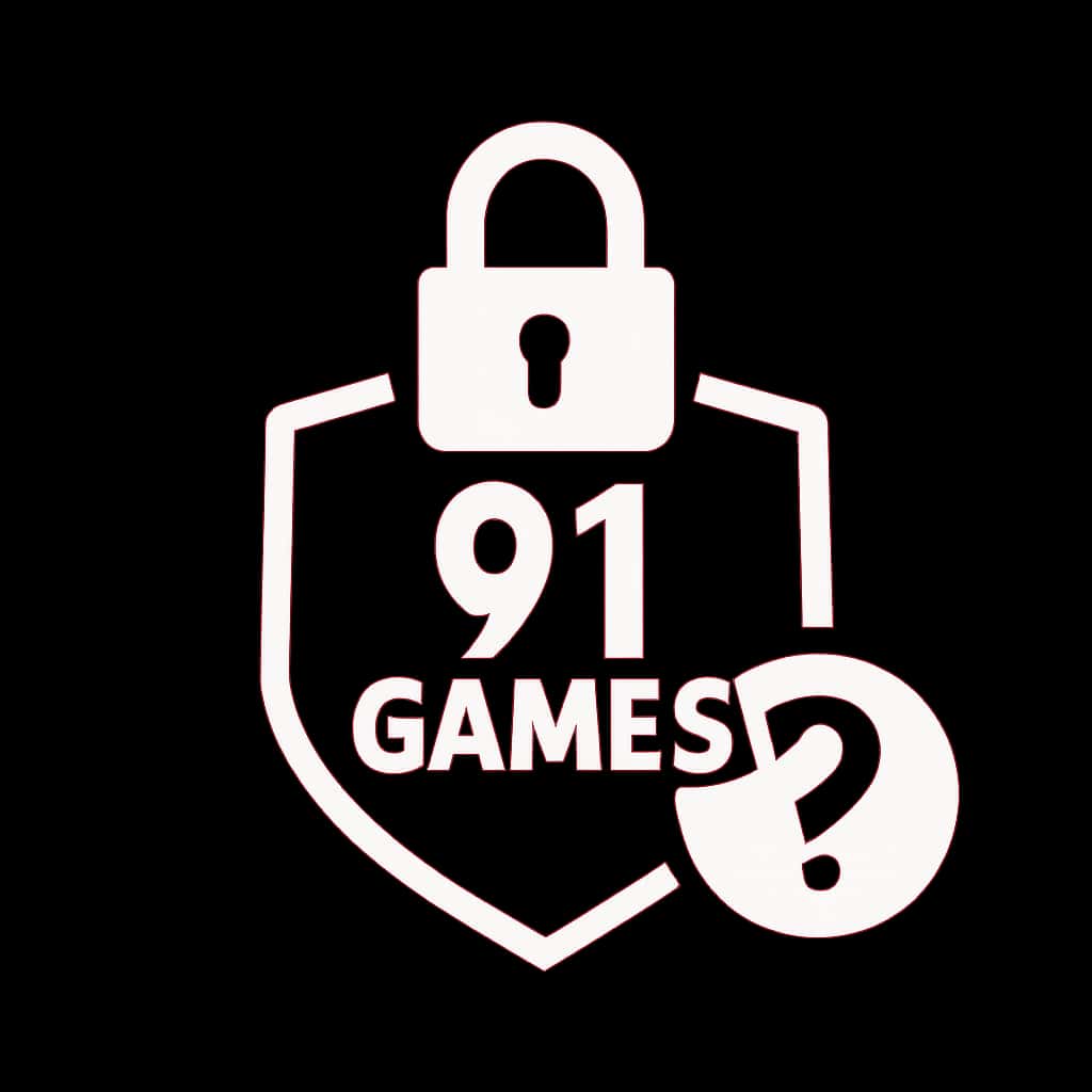 An icon illustrating security guidelines for 91 Games accounts.